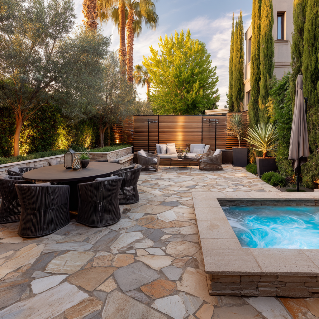 Outdoor recreation area at New Dawn Behavioral in Moreno Valley, California